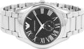  Shop Authentic Emporio Armani Valente Quartz Black Dial Silver Steel Strap Watch For Men - AR11086 - Luxxuri