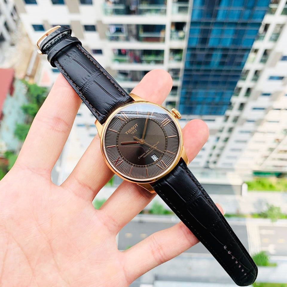  Shop Authentic Tissot Chemin des Tourelles Powermatic 80 Brown Dial Brown Leather Strap Watch for Men - T099.407.36.448.00 - Luxxuri