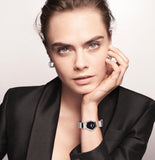  Shop Authentic Dior Gem Dior Mother of Pearl Diamonds Black Dial Silver Steel Strap Watch for Women - CD18111X1058 - Luxxuri