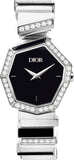  Shop Authentic Dior Gem Dior Mother of Pearl Diamonds Black Dial Silver Steel Strap Watch for Women - CD18111X1058 - Luxxuri