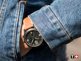  Shop Authentic Tissot T Sport Chrono XL Black Dial Brown Leather Strap Watch For Men - T116.617.36.057.00 - Luxxuri