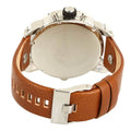  Shop Authentic Diesel SBA Dual Time Black Dial Brown Leather Strap Watch For Men - DZ7264 - Luxxuri