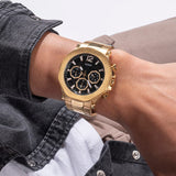  Shop Authentic Guess Edge Chronograph Black Dial Gold Steel Strap Watch For Men - GW0539G2 - Luxxuri