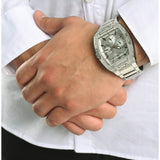  Shop Authentic Guess Phoenix Multifunction Crystals Silver Dial Silver Steel Strap Watch For Men - GW0094G1 - Luxxuri