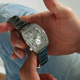 Shop Authentic Guess Phoenix Multifunction Crystals Silver Dial Black Steel Strap Watch For Men - GW0094G3 - Luxxuri