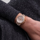  Shop Authentic Guess Moonlight Multi Function Diamonds White Dial Rose Gold Steel Strap Watch for Women - GW0320L3 - Luxxuri