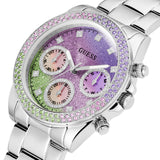  Shop Authentic Guess Sol Chronograph Crystals Multicolor Dial Silver Steel Strap Watch For Women - GW0483L1 - Luxxuri