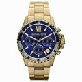  Shop Authentic Michael Kors Everest Chronograph Blue Dial Gold Steel Strap Watch for Women - MK5754 - Luxxuri