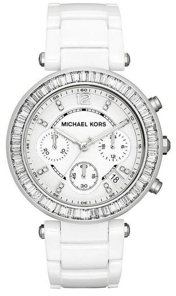  Shop Authentic Michael Kors Parker White Dial White Leather Strap Watch for Women - MK5848 - Luxxuri