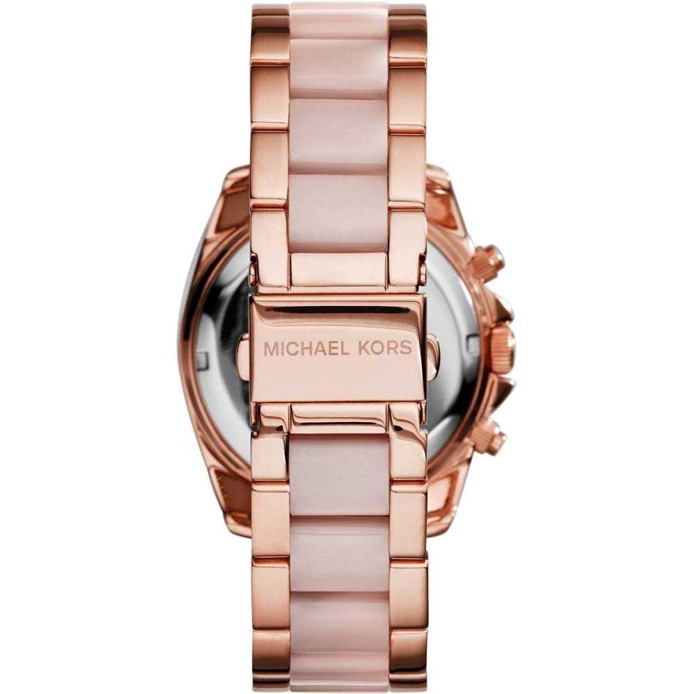  Shop Authentic Michael Kors Blair Chronograph Rose Gold Dial Two Tone Steel Strap Watch for Women - MK5943 - Luxxuri