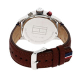  Shop Authentic Tommy Hilfiger Trent Quartz Blue Dial Brown Leather Strap Watch for Men - 1791066 - Luxxuri