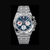  Shop Authentic Breitling Chronomat B01 42 Six Nations France Blue Dial Silver Steel Strap Watch for Men - AB0134A81C1A1 - Luxxuri