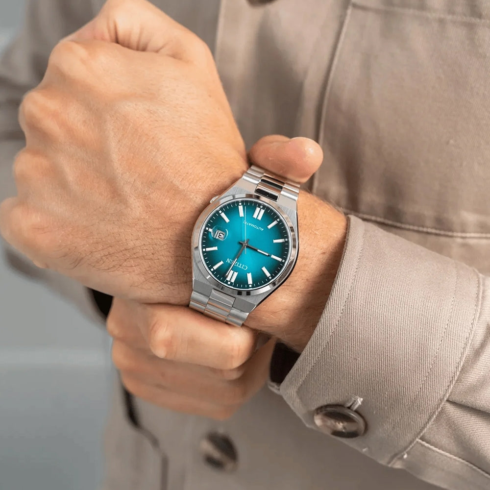  Shop Authentic Citizen Tsuyosa Automatic Blue Dial Silver Steel Strap Watch For Men - NJ0151-88X - Luxxuri