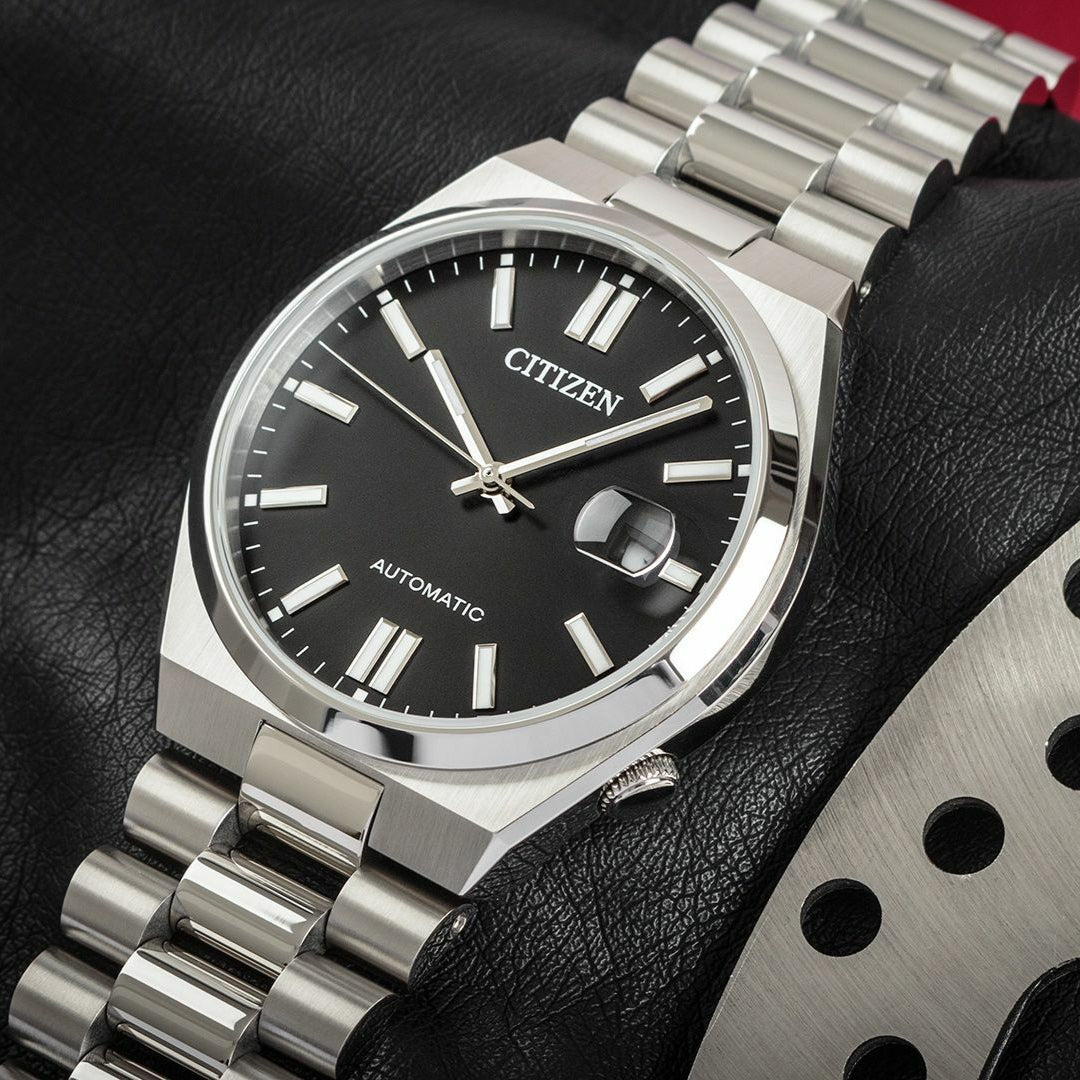  Shop Authentic Citizen Tsuyosa Automatic Black Dial Silver Steel Strap Watch For Men - NJ0150-81E - Luxxuri