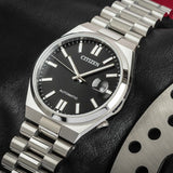  Shop Authentic Citizen Tsuyosa Automatic Black Dial Silver Steel Strap Watch For Men - NJ0150-81E - Luxxuri