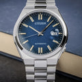  Shop Authentic Citizen Tsuyosa Automatic Dark Blue Dial Silver Steel Strap Watch For Men - NJ0151-88L - Luxxuri