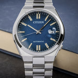 Shop Authentic Citizen Tsuyosa Automatic Dark Blue Dial Silver Steel Strap Watch For Men - NJ0151-88L - Luxxuri