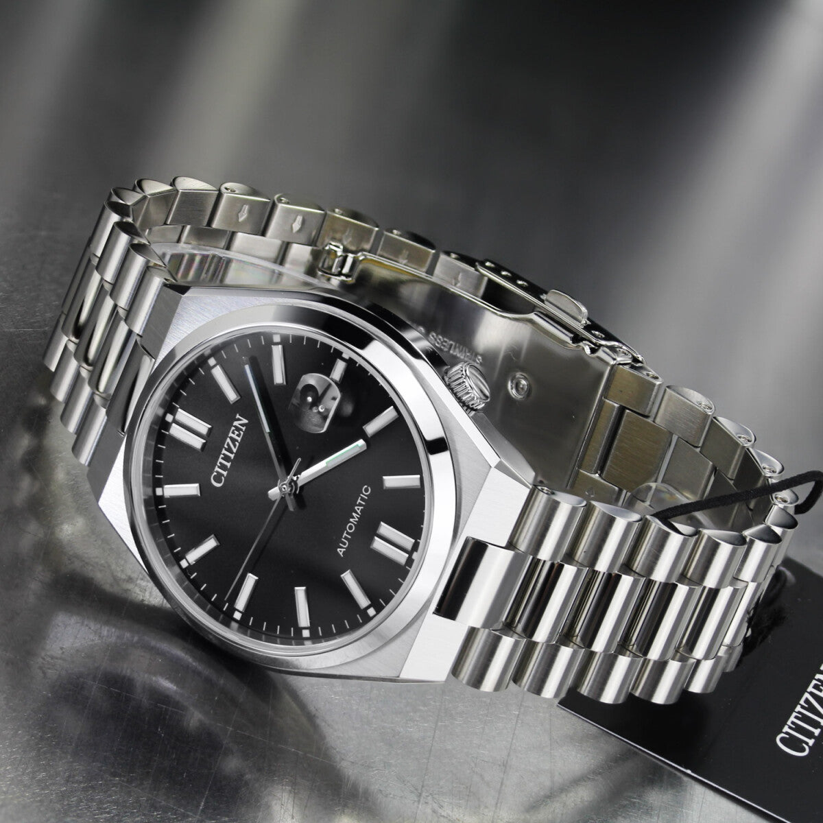  Shop Authentic Citizen Tsuyosa Automatic Black Dial Silver Steel Strap Watch For Men - NJ0150-81E - Luxxuri