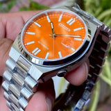  Shop Authentic Citizen Tsuyosa Automatic Orange Dial Silver Steel Strap Watch For Men - NJ0151-88Z - Luxxuri