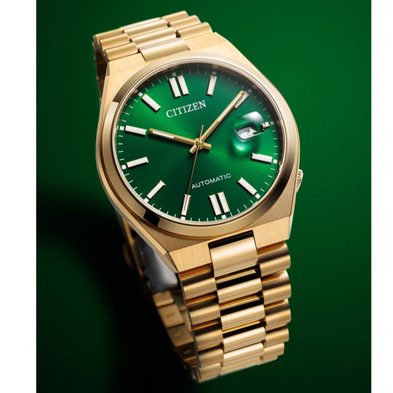  Shop Authentic Citizen Tsuyosa Automatic Green Dial Gold Steel Strap Watch For Men - NJ0152-51X - Luxxuri