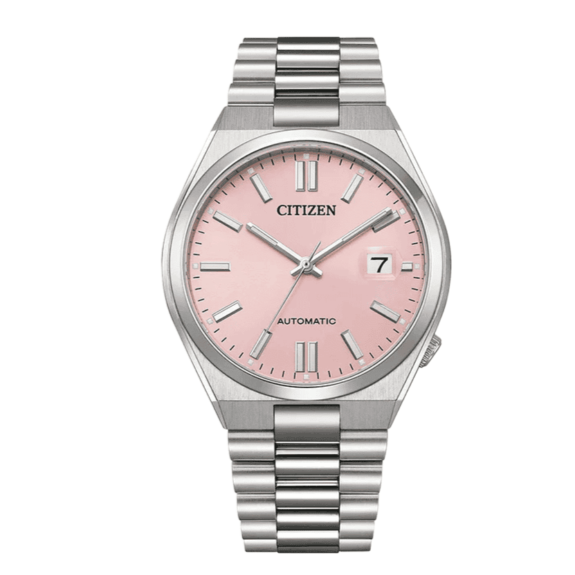  Shop Authentic Citizen x Pantone Automatic Dreamy Pink Dial Silver Steel Strap Watch For Men - NJ0158-89X - Luxxuri