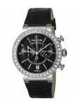 Shop Authentic Swarovski Citra Sphere Chronograph Black Dial Black Leather Strap Watch for Women - 5027131 - Luxxuri