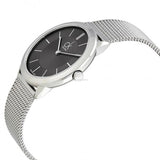  Shop Authentic Calvin Klein Minimal Grey Dial Silver Mesh Bracelet Watch for Men - K3M22124 - Luxxuri