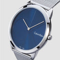  Shop Authentic Calvin Klein Minimal Blue Dial Silver Mesh Bracelet Watch for Women - K3M2212N - Luxxuri