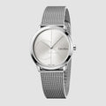  Shop Authentic Calvin Klein Minimal Silver Dial Silver Mesh Bracelet Watch for Women - K3M2212Z - Luxxuri