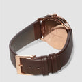  Shop Authentic Calvin Klein Minimal White Dial Brown Leather Strap Watch for Women - K3M226G6 - Luxxuri
