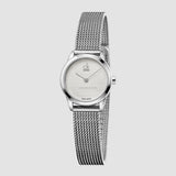  Shop Authentic Calvin Klein Minimal White Dial Silver Mesh Bracelet Watch for Women - K3M2312Y - Luxxuri