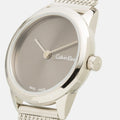  Shop Authentic Calvin Klein Minimal Grey Dial Silver Mesh Bracelet Watch for Women - K3M231Y3 - Luxxuri
