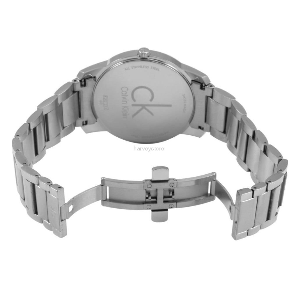  Shop Authentic Calvin Klein City Silver Dial Silver Steel Strap Watch for Men - K2G21126 - Luxxuri