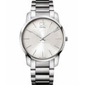  Shop Authentic Calvin Klein City Silver Dial Silver Steel Strap Watch for Women - K2G23126 - Luxxuri