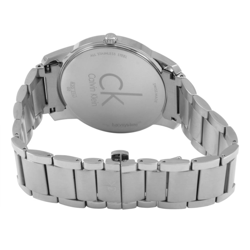  Shop Authentic Calvin Klein City Silver Dial Silver Steel Strap Watch for Men - K2G21126 - Luxxuri