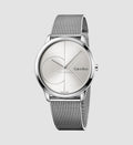  Shop Authentic Calvin Klein Minimal SIlver Dial Silver Mesh Bracelet Watch for Women - K3M221Y6 - Luxxuri
