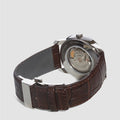  Shop Authentic Calvin Klein Infinity Silver Dial Brown Leather Strap Watch for Men - K5S341G6 - Luxxuri