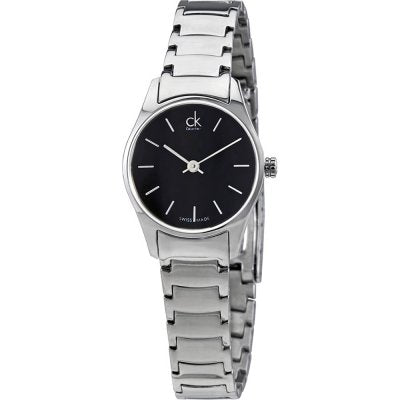  Shop Authentic Calvin Klein Simplicity Black Dial Silver Steel Strap Watch for Women - K4323130 - Luxxuri