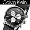  Shop Authentic Calvin Klein City Chronograph Black Dial Black Leather Strap Watch for Men - K2G271CX - Luxxuri