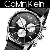  Shop Authentic Calvin Klein City Chronograph Black Dial Black Leather Strap Watch for Men - K2G271CX - Luxxuri