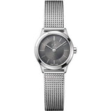  Shop Authentic Calvin Klein Minimal Grey Dial Silver Mesh Bracelet Watch for Women - K3M231Y3 - Luxxuri