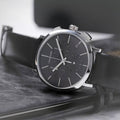  Shop Authentic Calvin Klein Posh Black Dial Black Leather Strap Watch for Men - K8Q371C1 - Luxxuri