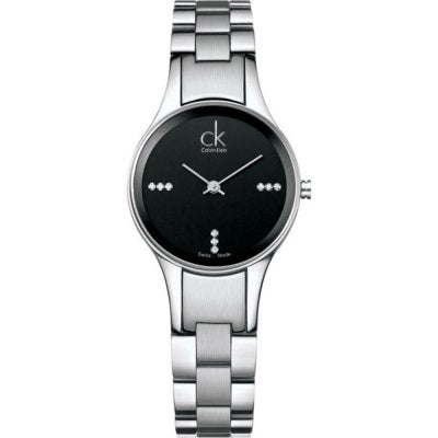  Shop Authentic Calvin Klein Simplicity Black Dial Silver Steel Strap Watch for Women - K4323104 - Luxxuri