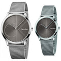  Shop Authentic Calvin Klein Minimal Black Dial Silver Mesh Bracelet Watch for Men - K3M21123 - Luxxuri
