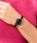 Shop Authentic Calvin Klein Rebel Black Dial Black Leather Strap Watch for Women - K8P236C1 - Luxxuri