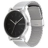  Shop Authentic Calvin Klein Surround Black Dial Silver Mesh Bracelet Watch for Men - K3W21121 - Luxxuri