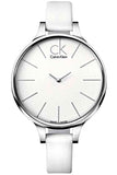  Shop Authentic Calvin Klein Equal White Dial White Leather Strap Watch for Women - K3E231L6 - Luxxuri