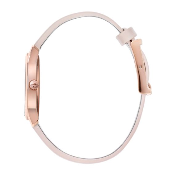  Shop Authentic Calvin Klein City Silver Dial White Leather Strap Watch for Women - K2G236X6 - Luxxuri