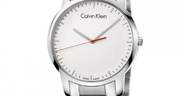  Shop Authentic Calvin Klein City Quartz White Dial Silver Steel Strap Watch for Men - K2G2G1Z6 - Luxxuri