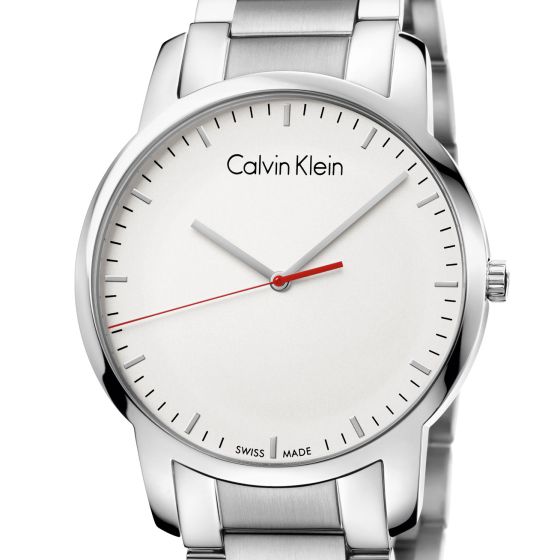  Shop Authentic Calvin Klein City Quartz White Dial Silver Steel Strap Watch for Men - K2G2G1Z6 - Luxxuri